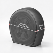 Tire Cover Set Black 2628 Diameter / S - Explore Land