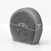 Tire Cover Set Gray 3638 Diameter / S - Explore Land