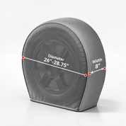Tire Cover Set Gray 2628 Diameter / S - Explore Land