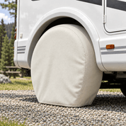 Tire Cover Set White 23"-25.75" Diameter / S - Explore Land