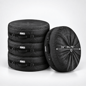 Tire Storage Cover Set Black 23''-25.75'' Diameter/S - Explore Land