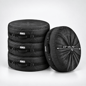 Tire Storage Cover Set Charcoal 23''-25.75'' Diameter/S - Explore Land