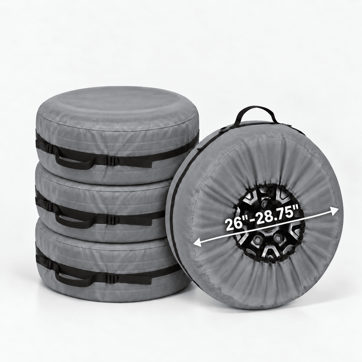 Tire Storage Cover Set Charcoal 2628 Diameter/S - Explore Land