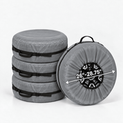Tire Storage Cover Set Charcoal 2628 Diameter/S - Explore Land