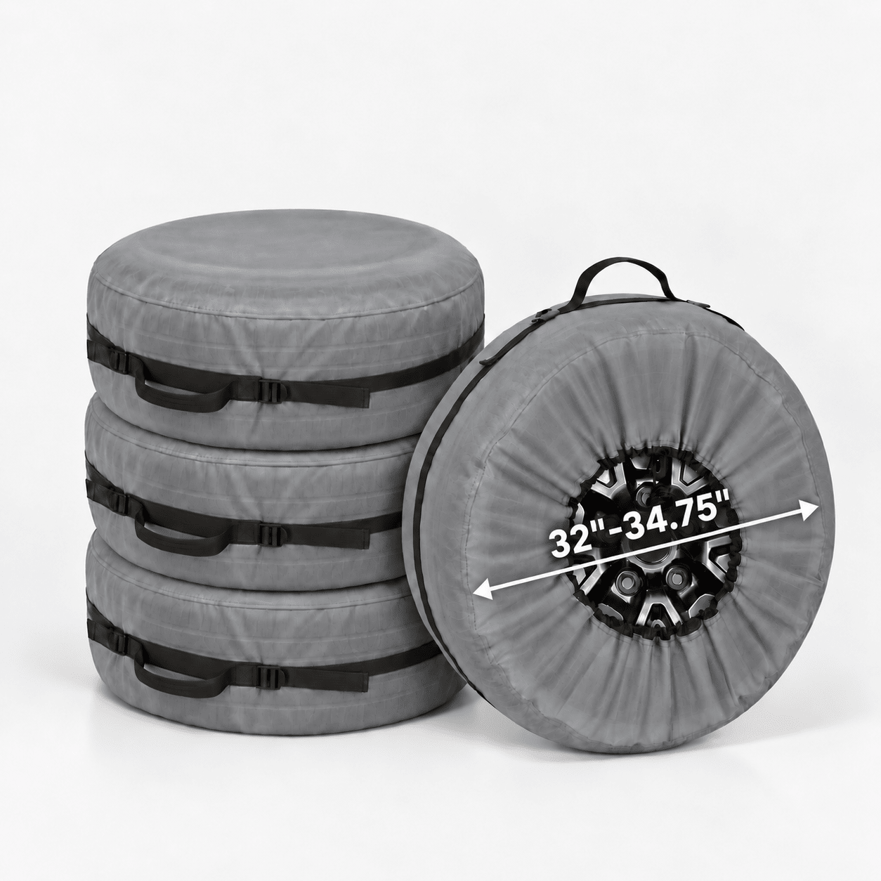 Tire Storage Cover Set Charcoal 3234 Diameter/S - Explore Land