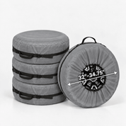 Tire Storage Cover Set Charcoal 3234 Diameter/S - Explore Land