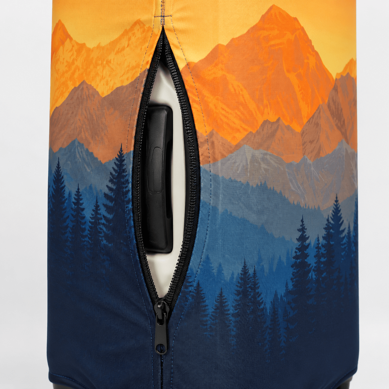 Travel Luggage Cover Amber Mountains S (18"-22" Luggage) - Explore Land