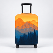 Travel Luggage Cover Amber Mountains S (18"-22" Luggage) - Explore Land