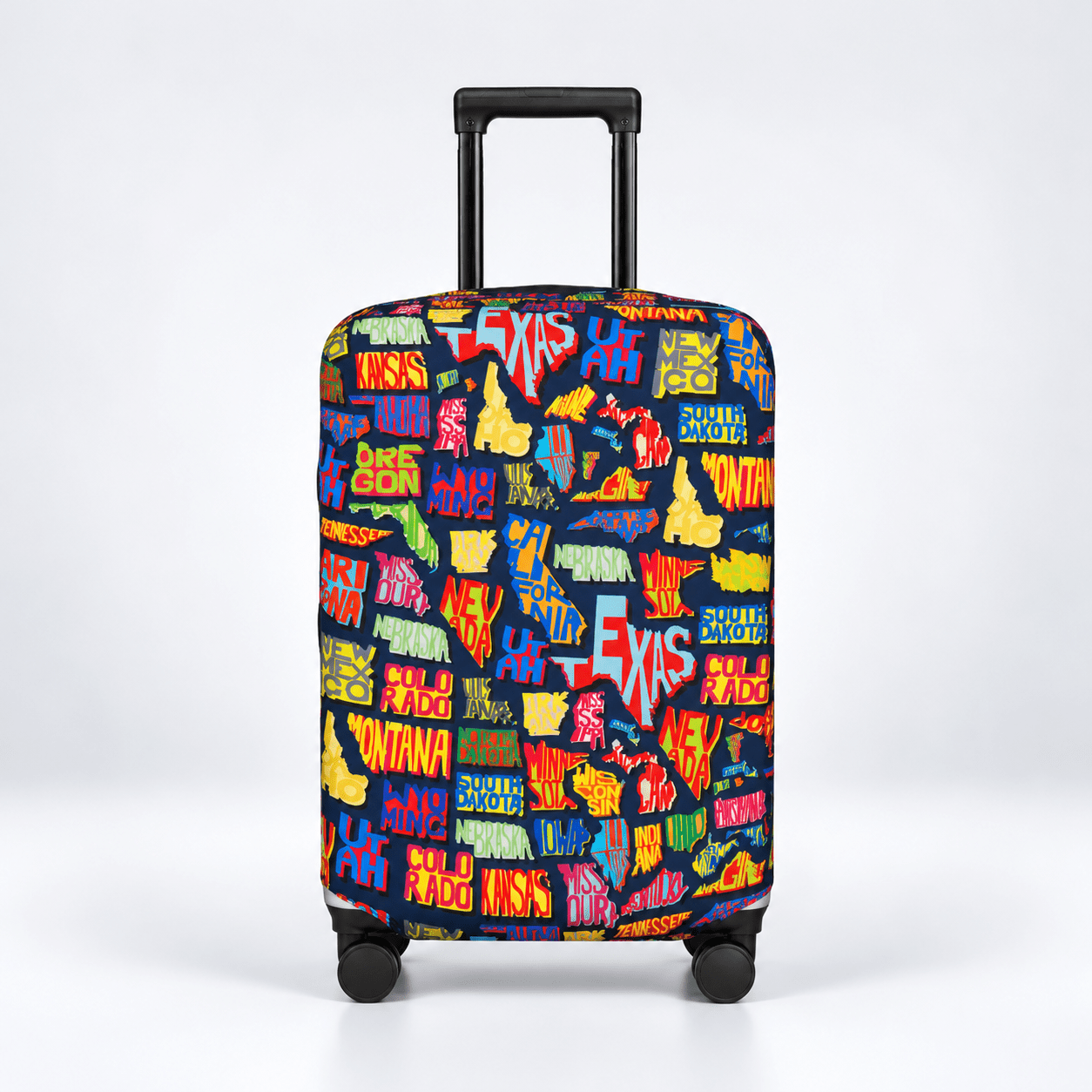 Travel Luggage Cover America Map S (18"-22" Luggage) - Explore Land