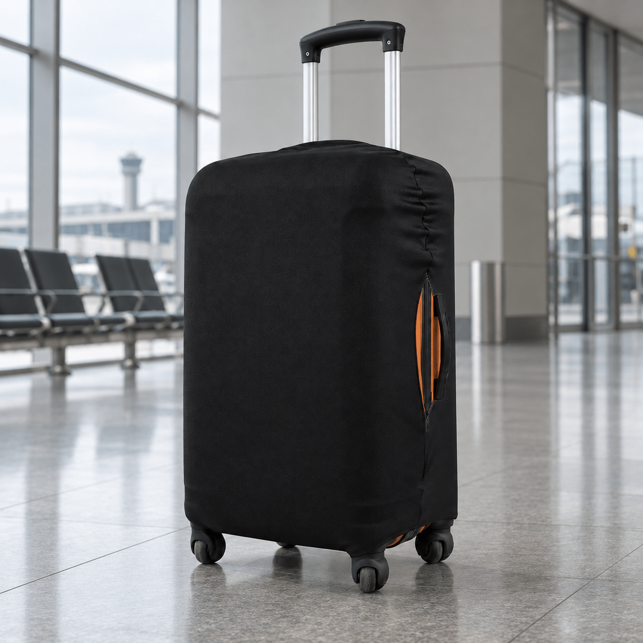 Travel Luggage Cover Black S(18"-22"luggage) - Explore Land