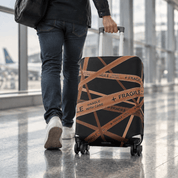Travel Luggage Cover Gold Fragile S (18"-22" Luggage) - Explore Land