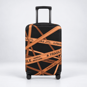 Travel Luggage Cover Gold Fragile S (18"-22" Luggage) - Explore Land
