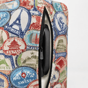 Travel Luggage Cover Landmark Sticker S (18"-22" Luggage) - Explore Land