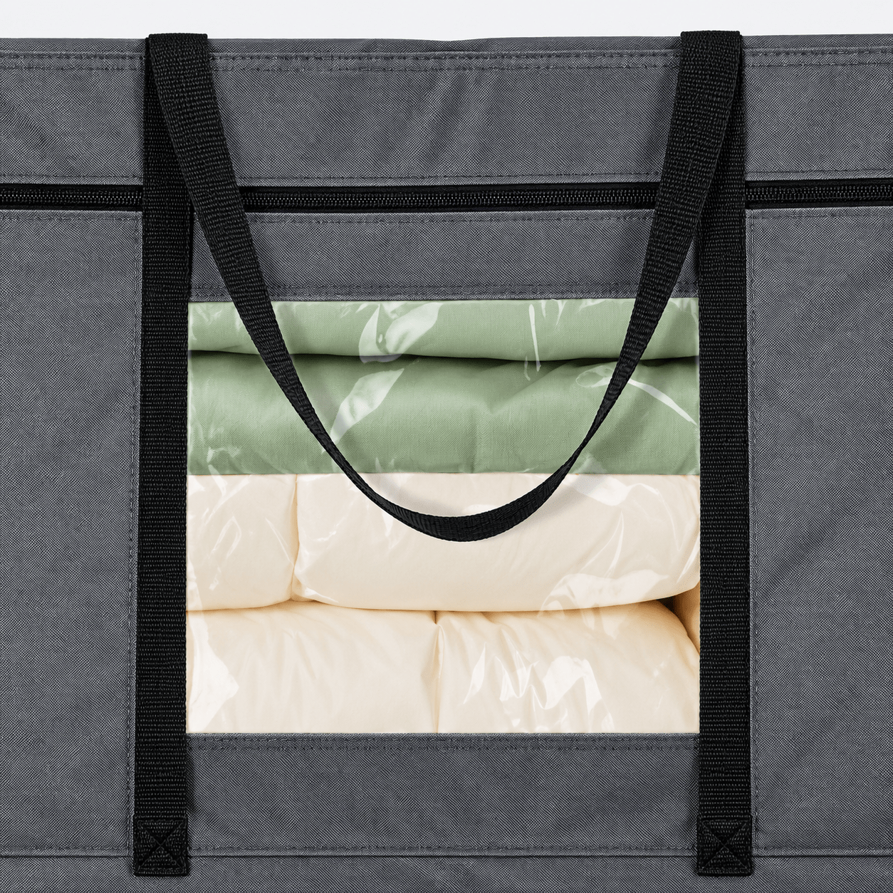 Tri-Fold Mattress Storage Bag Grey Fits 6" Twin & Twin XL Mattress& Wheel - Explore Land