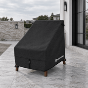 Waterproof Patio Chair Cover Black 30"W x 33"D x 34"H - Explore Land