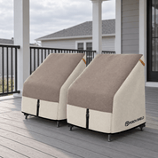 Waterproof Patio Chair Cover Light tan & Khaki 28"W x 30"D x 28"H - Explore Land