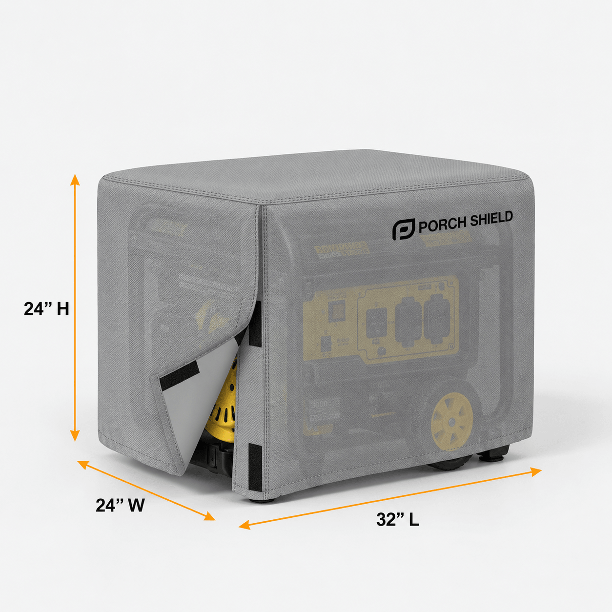 Waterproof Universal Generator Cover Gray322424- Explore Land