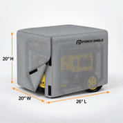 Waterproof Universal Generator Cover Gray 26''(L) x 20''(W) x 20''(H) - Explore Land