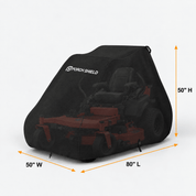 Zero-Turn Mower Cover Black Up to 62 Decks - Explore Land