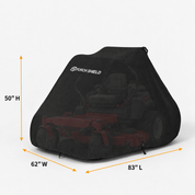 Zero-Turn Mower Cover Black Up to 62 Decks - Explore Land