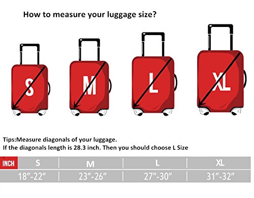 Explore Land Luggage Cover Fits 18-32 Inch Luggage – EASONE LLC
