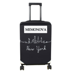 MEMONOVA Travel Luggage Cover Washable Suitcase Protector - Fits 18-32 Inch Luggage, New York S