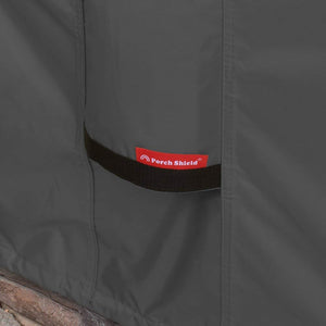 Porch Shield 100% Waterproof 600D Heavy Duty Patio Air Conditioner Cover Black