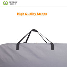 Cuddly Nest Folding Mattress Storage Bag Heavy Duty Carry Case for Tri-Fold Guest Bed Mattress