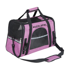 NUZZLEPAL Airline Approve Pet Carrier Foldable Soft Side Travel Dog & Cat Bag with Removable Fleece Mat